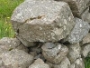Upclose of the house site stones.